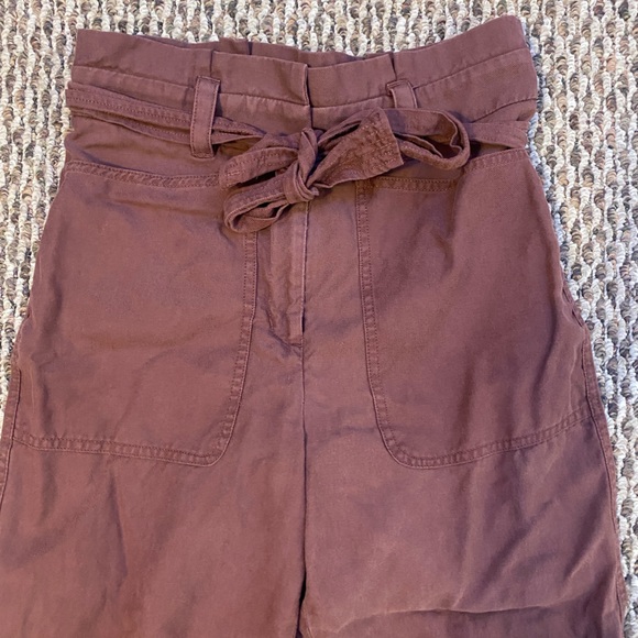 Express High Rise Ankle Crop Size 4 Work Pants - Picture 3 of 6